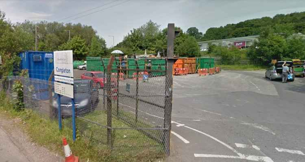 Congleton Household Waste and Recycling Centre, off Barn Road (Image: Google Maps)