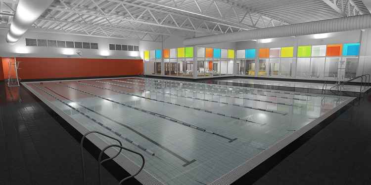 Artist's impression of the new Congleton Leisure Centre pool.