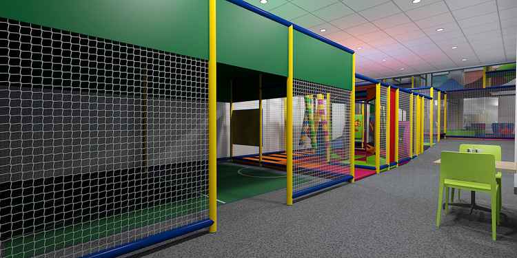 Artist's impression of the new Congleton Leisure Centre soft play.