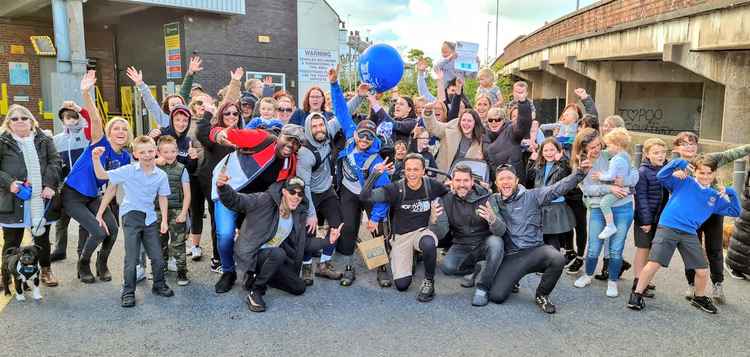 Congleton community came out in force to support and cheer Ryan over the finish line. (Image: Chris Bisson)