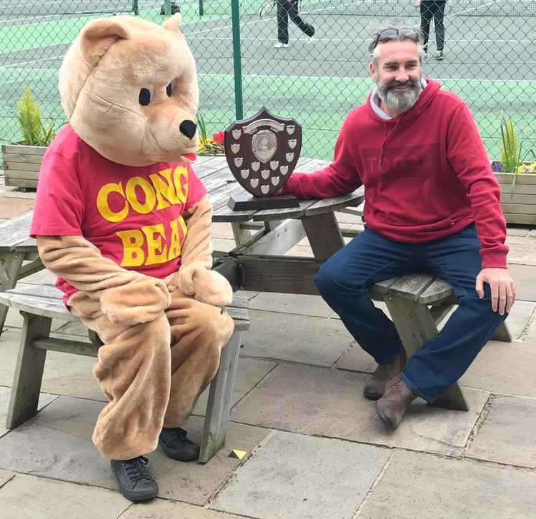 Cong Bear and club chair Rob McNinch