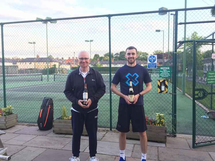 Winners Tim Collins and Kieran Beeston