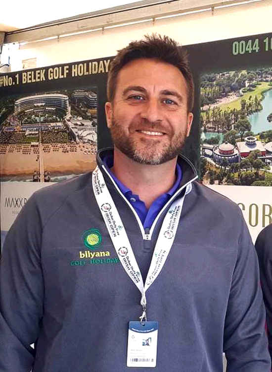 Welcome arrival: Steve Nicholson, UK Sales Manager of Bilyana Golf Holidays, has moved home to Congleton.