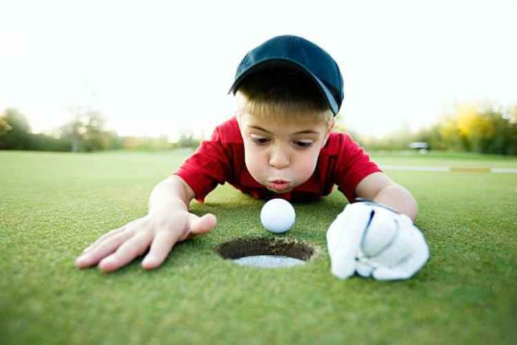 Kids have fun on golf courses . . . but some of them need a putting lesson.