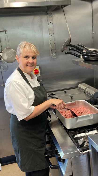 A non-golfer with the sport in her blood . . . Congleton Golf Club caterer Joanne Garside-Moxon.