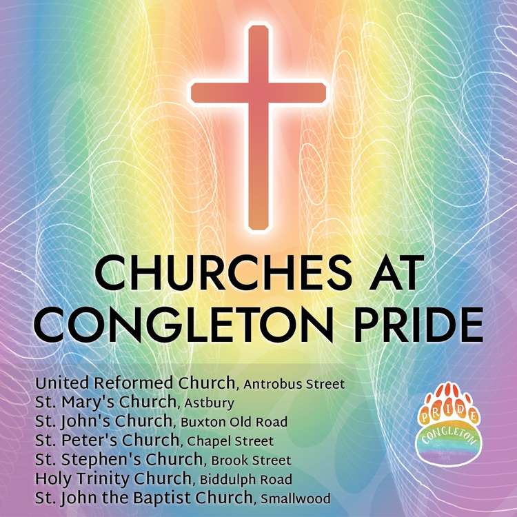 Other Congleton churches support Congleton Pride and will have a stall at the event.