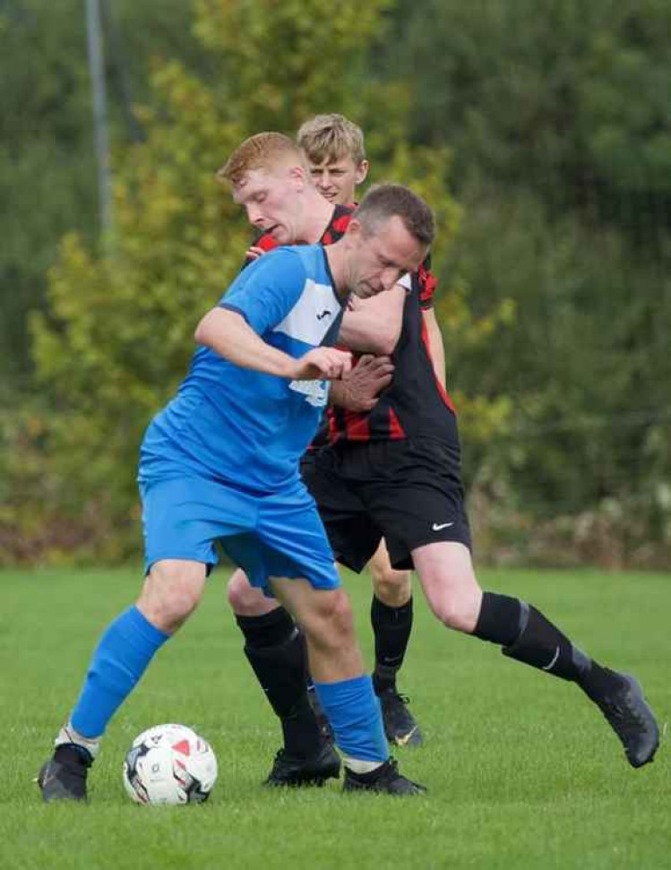 A hat-trick from Sam Dibling gave him the man-of-the match in Millwey Rise's 3-2 win over Bishop's Blaize