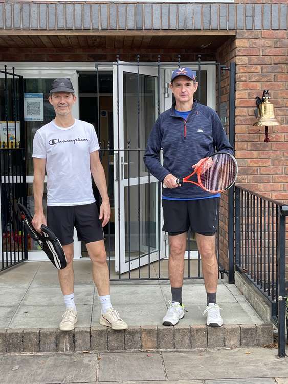 Men's runners-up Drew and Nick came second in the Congleton tennis championships.