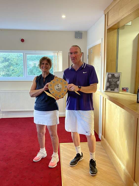 Winners Helen Dyson and Matt Parker. Congleton Lawn Tennis Club is located on 26 West Street.