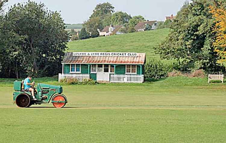 The old cricket pavilion at the King George V playing field in Uplyme