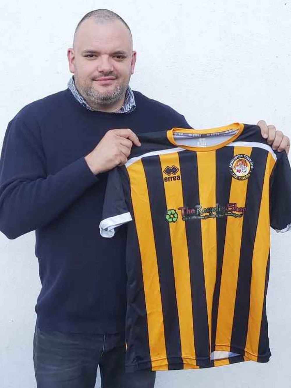 Dan Prettejohn, Axminster Town's reserve team manager looking for his side to maintain their top position in the Devon & Exeter league Division 2 East