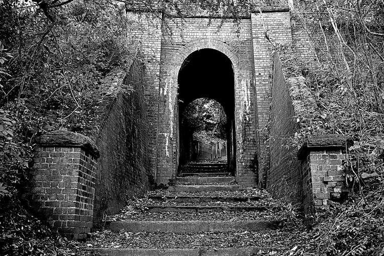 Tommy's Lane underneath the Biddulph Valley Way in Congleton this week, looking especially eerie. (Image - Christopher Davies @ChrisDavies102)