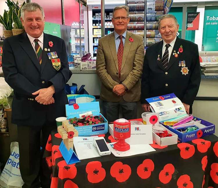 Congleton Royal British Legion collecting at Tesco. (Image - Royal British Legion - Congleton Branch)