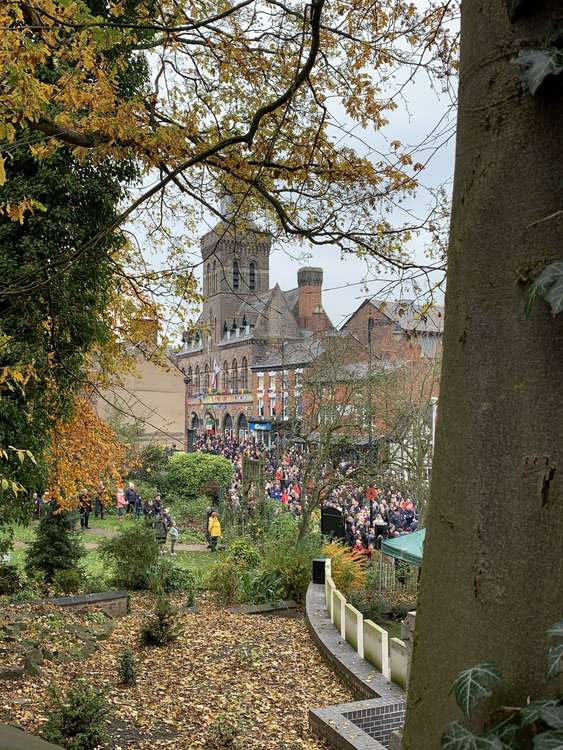 The event was seven weeks after the dedication of Congleton Cenotaph on September 19. (Image - Debbie Coxon)