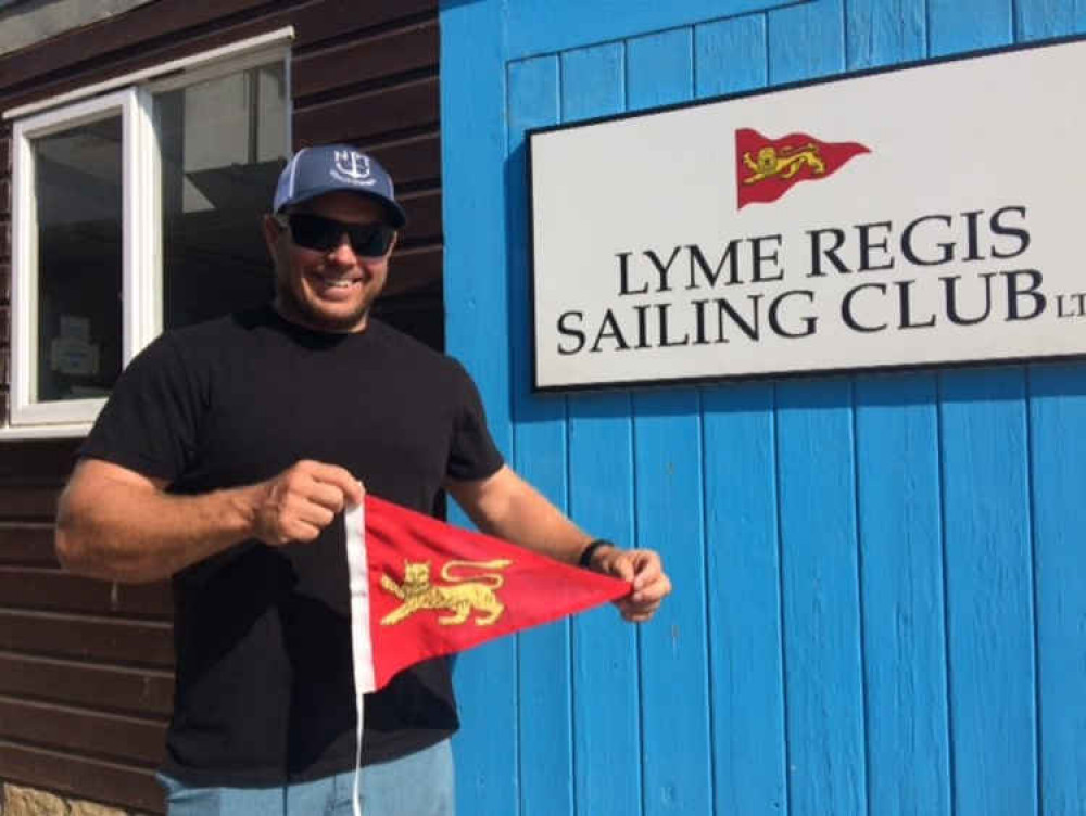 Jim Turner – now competing in the America's Cup – pictured at Lyme Regis Sailing Club