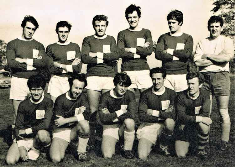 The Millwey Rise team of 1967-68 with goalkeeper Cedric Vernon back row (far right)
