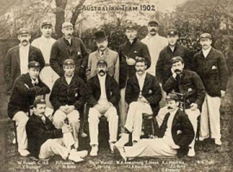 The Australian touring team which met Somerset in 1902