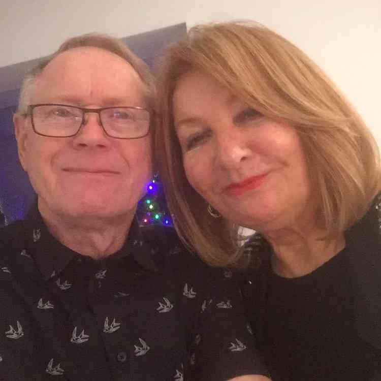 Alvin with his wife Lynne in December.