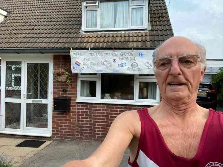 Harry Newton, (82), outside his home in Broken Cross.