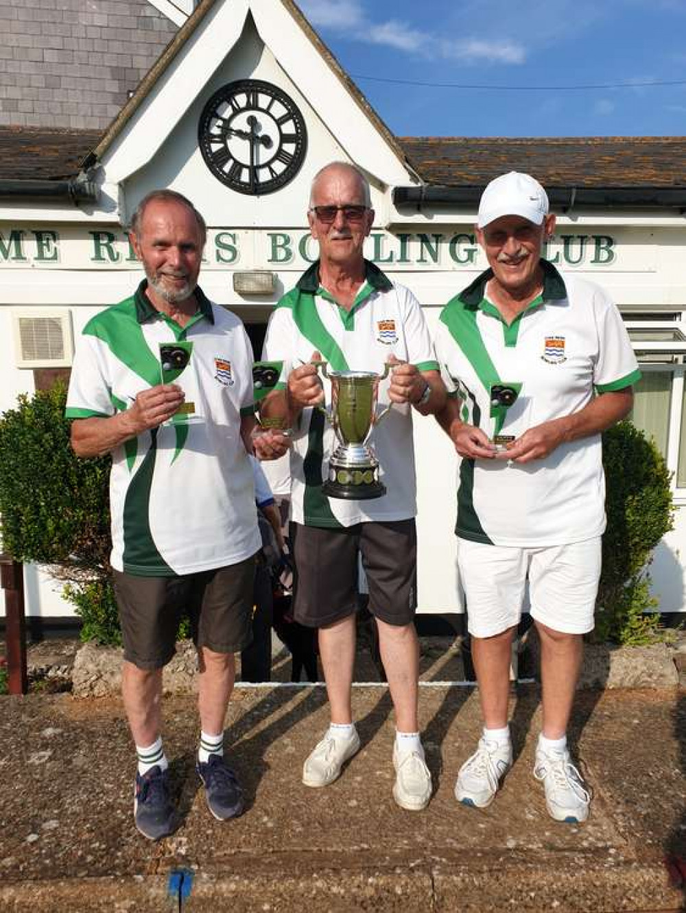 Silver Jubilee Cup winners - Barry Rattenbury, Alan Nabarro and Rom Hunt.