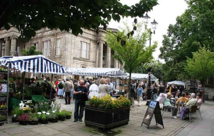 Humble beginnings: The market started off with only a small cluster of stalls and now has around 150.