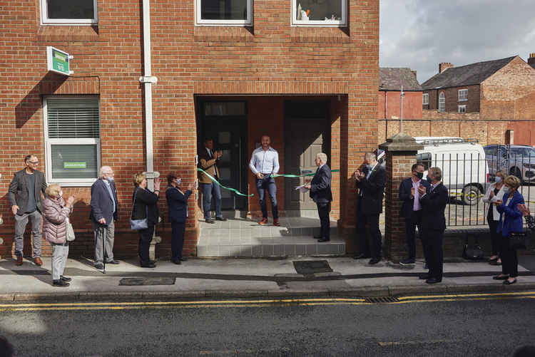 Sir Chris Hoy and branch director George Blackledge were joined by local dignitaries.