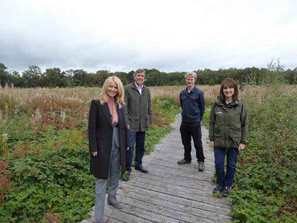 (From left to right) Esther McVey MP, David Rutley MP, James Melling, Trust Campaigns Officer and Rachel Giles, Trust Evidence and Planning Manager.