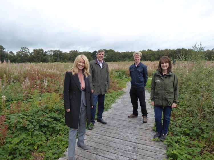 (From left to right) Esther McVey MP, David Rutley MP, James Melling, Trust Campaigns Officer and Rachel Giles, Trust Evidence and Planning Manager.