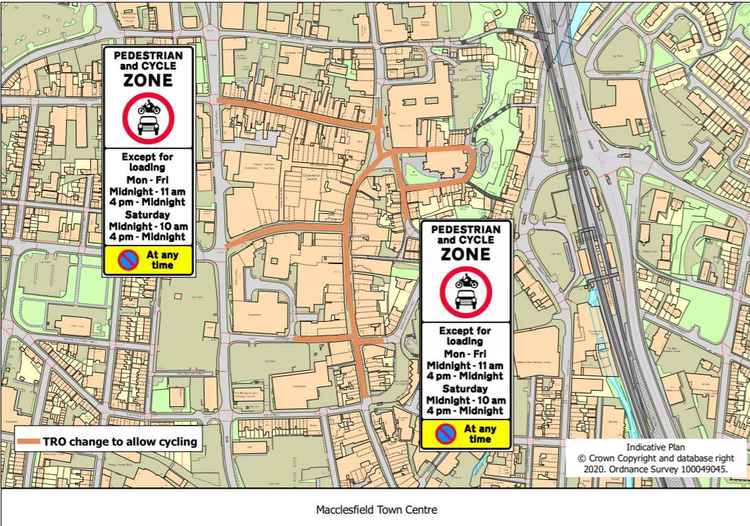 Active travel map detailing proposed cycle routes (Image: CEC)