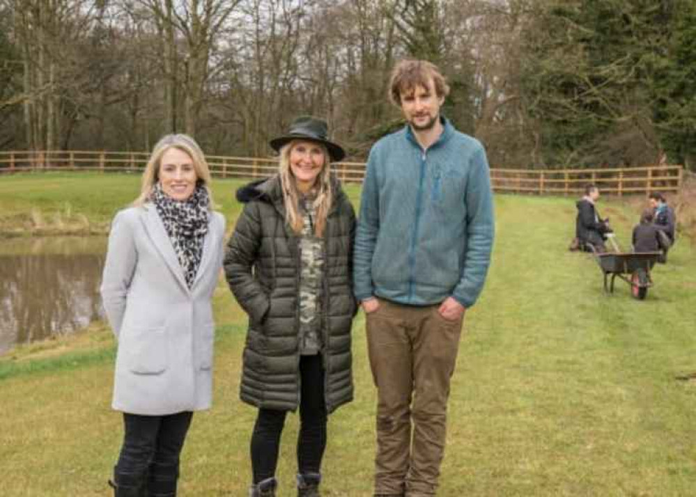 From left: Caroline Johnson, Director of External Relations, Nikki Clarke of Travelinmuse and Bert Thorneycroft of Fruits of the Forage (Image: John Allen Photography).