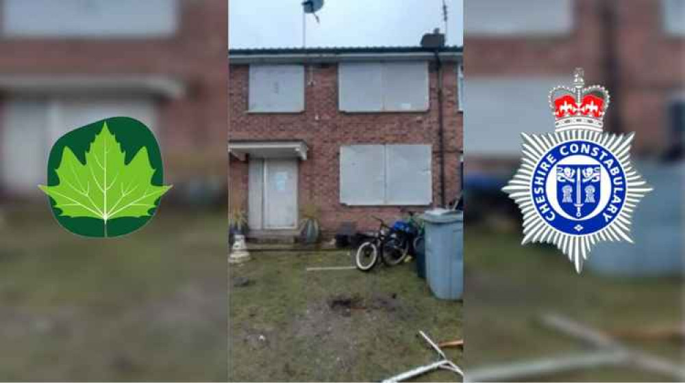 The property has remained empty for three months. (Photo Credit - Cheshire Constabulary)