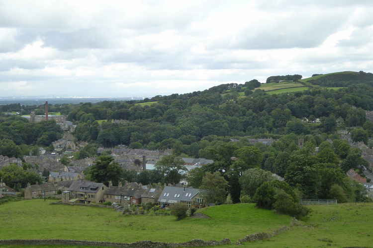 Bollington - as seen from atop White Nancy - has seen a doubling of drug crime. CC Andrew Bowden