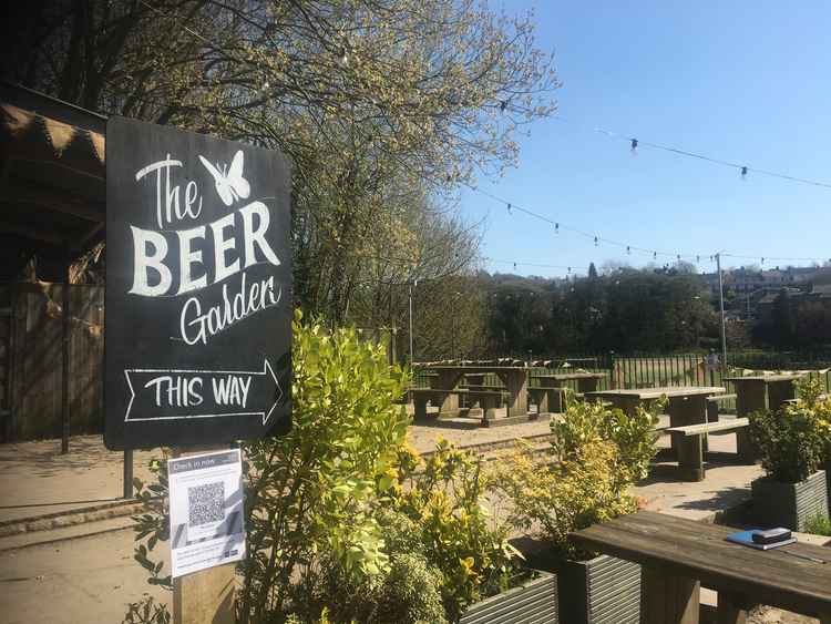 You can find Yas Bean and their coffee in the beer garden for The Vale Inn, which overlooks Bollington Cricket Ground.