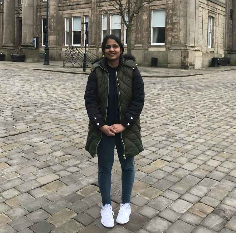 Abhishika is running to be your Town Councillor for Central Ward. Here she is pictured in front of Macclesfield Town Hall.