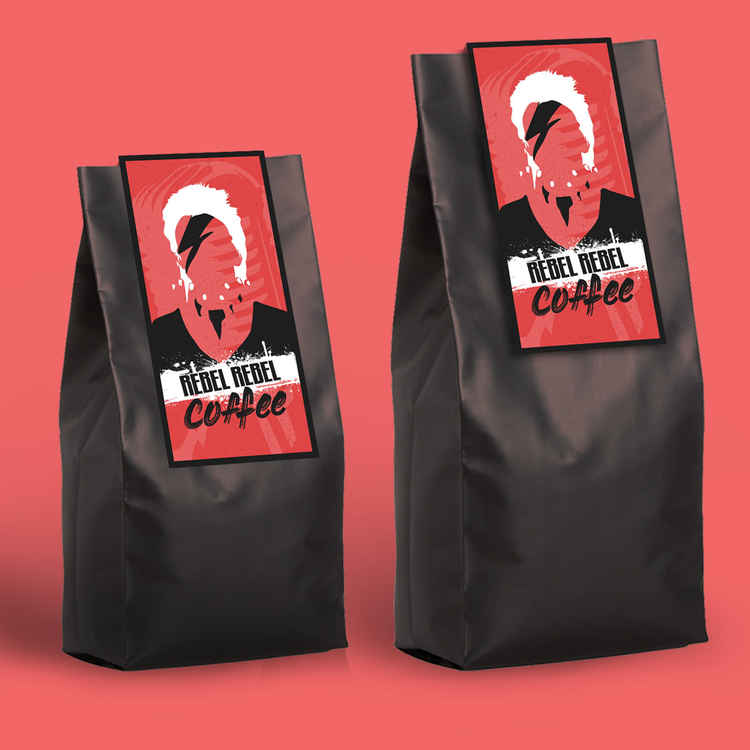 Other products on the Macc online coffee shop include a Rebel Rebel coffee alluding to David Bowie, which represents the musicians ability to mix characters with a 50% Brazilian Arabica and 50% Vietnamese Robusta mix.