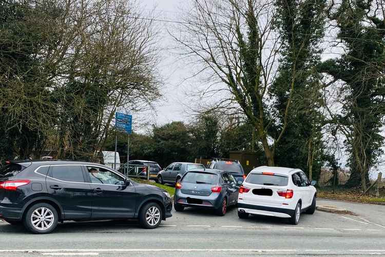 Queue to Macclesfield tip.