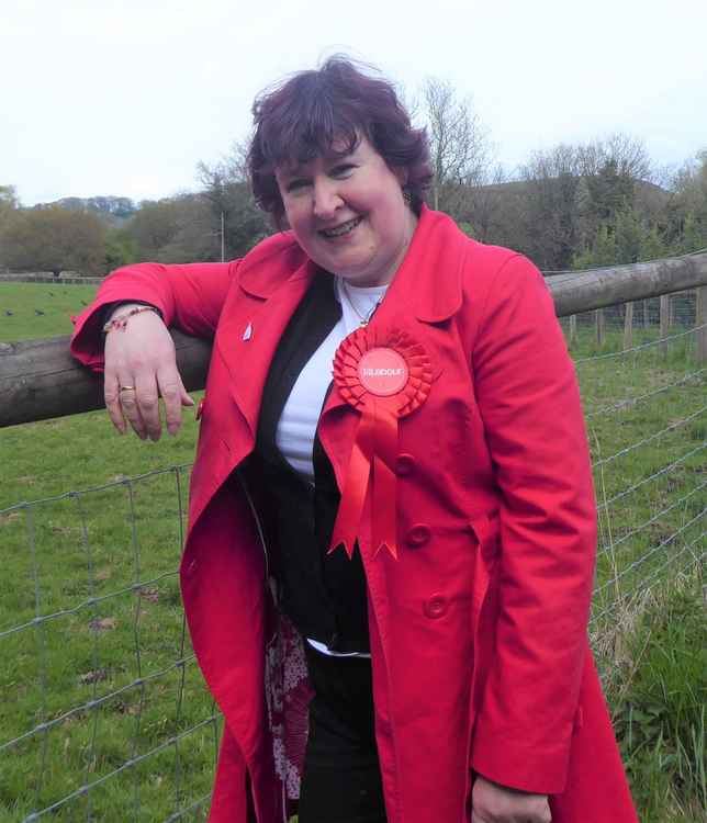 Judy Snowball hopes Bollington will vote Labour on Thursday's local elections. (Image - Macclesfield North Labour)