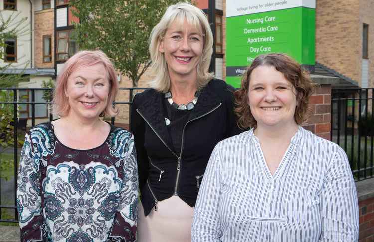 Centre-frame is Gina Titley, Experience Coordinator at Belong Macclesfield (centre), with the Experience Day team. The team does all the activities for the village. (Credit - Belong)