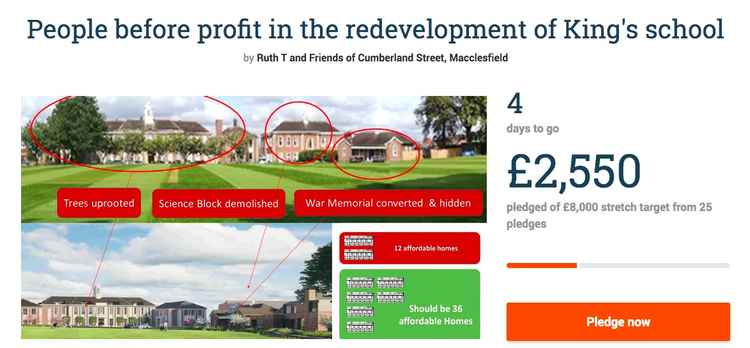 You can also access the Crowdjustice campaign by pasting this into your browser: https://www.crowdjustice.com/case/redevelopment-of-kings-school/.