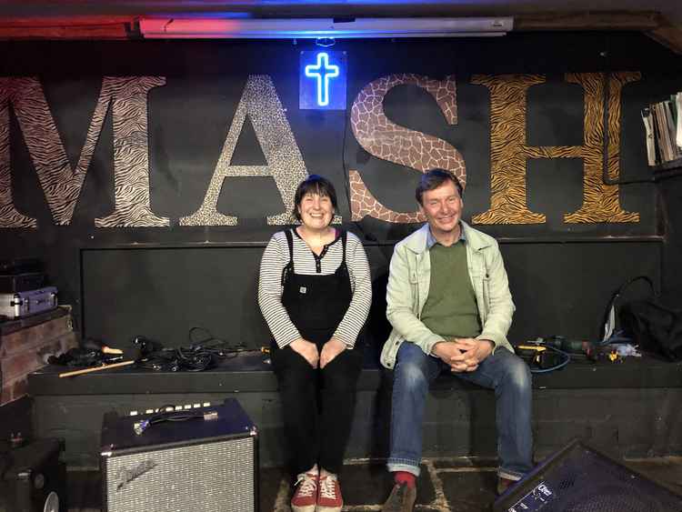 Jane Birch and Tim Chatterton of Brighter Sound at Mash Guru. (Image - Barnaby Bright)