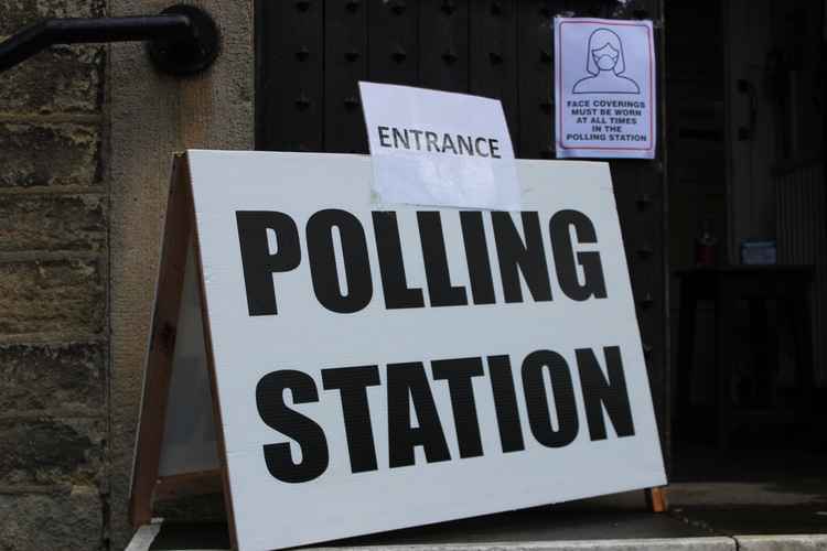 A local polling station, taken during May's local elections.