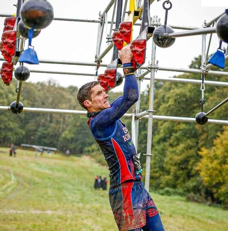 Before starting his century of online pandemic sessions, Matt partook in the Obstacle Course Racing World Championships. (Image - Matt Rigby PT)