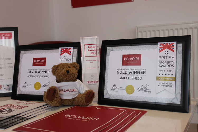 Belvoir Macclesfield have won a Gold Award for Letting Agent in Macclesfield with the British Property Awards. They also won a Silver Award for Cheshire, and the 2020 Best Newcomer Award for their franchise network.