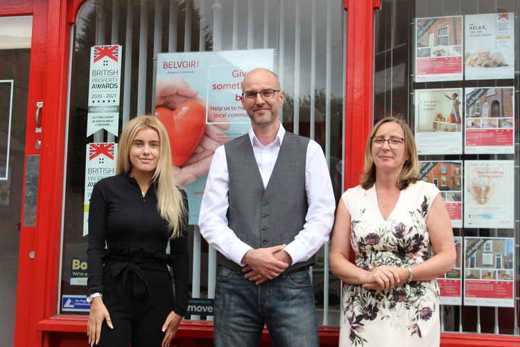 Barry (centre) and Winnie (right) had sold over 15 properties independently, before quitting their comfortable careers and becoming full-time estate agents in Macclesfield.