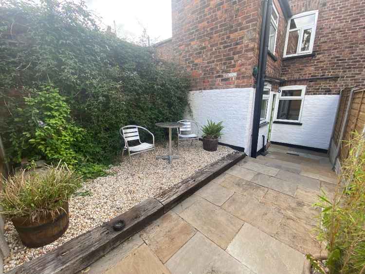 There is huge potential for the garden of this Macclesfield Chester Road property. A perfect way to kick-start your summer.