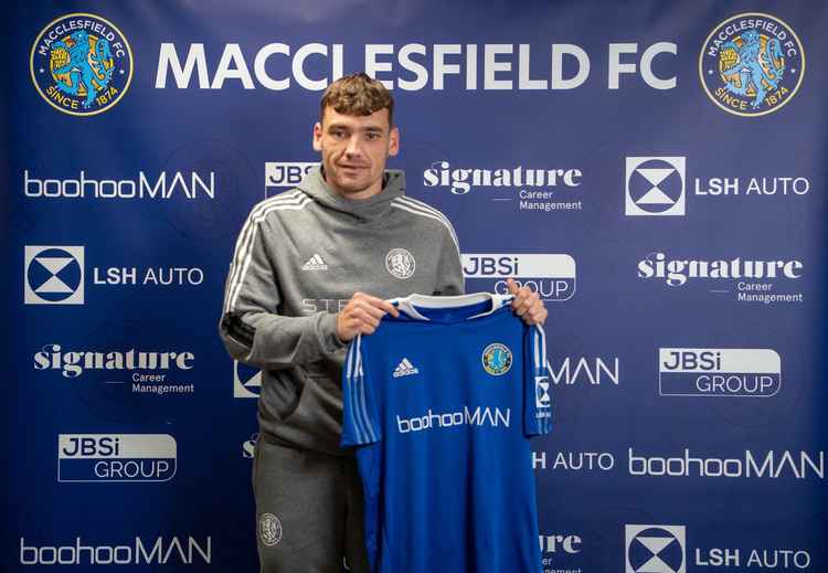 Aaron Dwyer was already playing for Macclesfield FC on a trial deal, and has been rewarded with a contract.