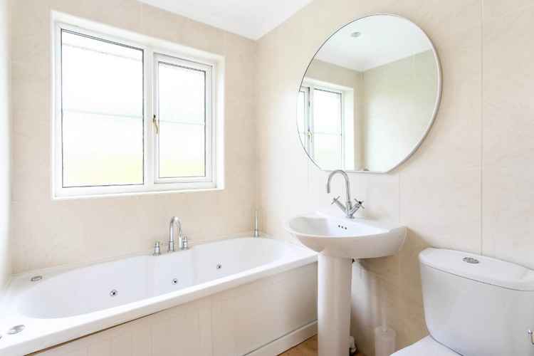 There are three bathrooms in this Macclesfield home available for purchase. 