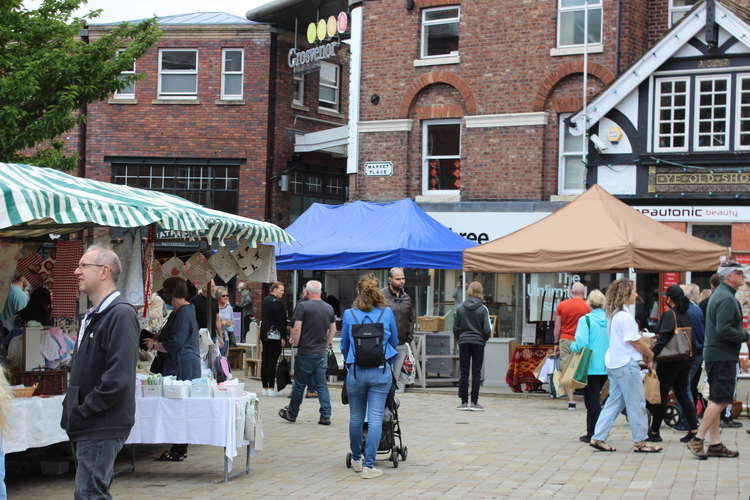 Castle Street will remain out of bounds due to the ongoing work, which will see Market Place (pictured) especially bustling!