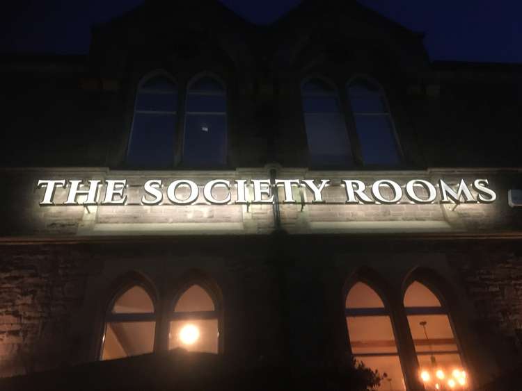 The Society Rooms last night.