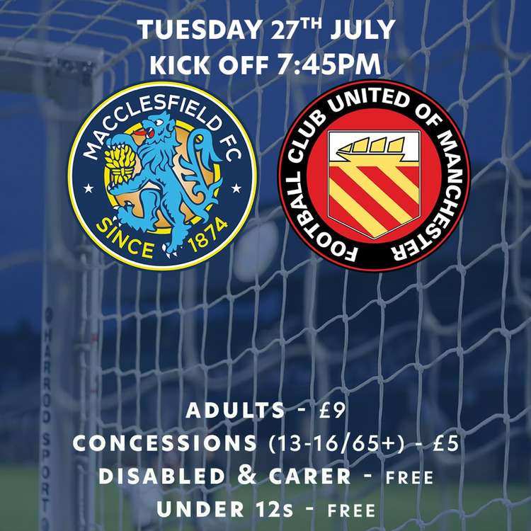 Macc's final pre-season friendly is tonight, at the Leasing.com Stadium on London Road. (Image - Macclesfield FC)